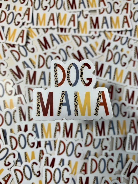 Boho Dog Mama Sticker/ Leopard Dog Mama Sticker