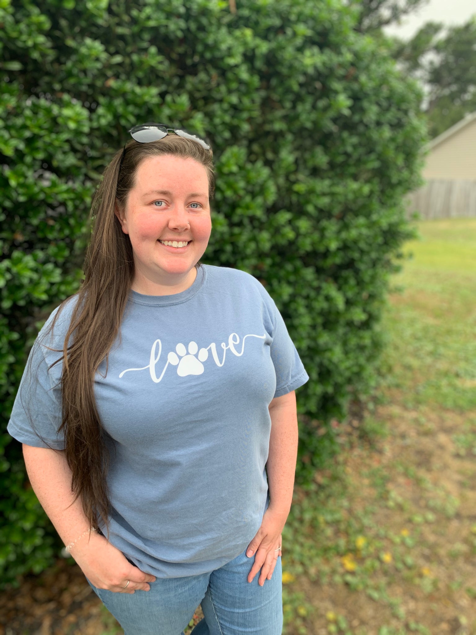 Love Paw Print Short Sleeve Tee