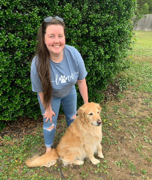 Love Paw Print Short Sleeve Tee