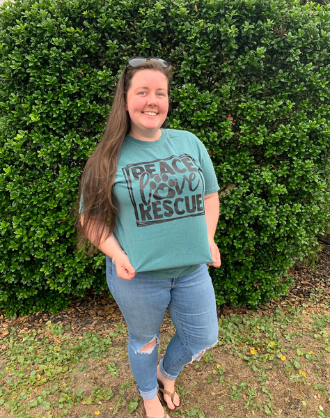 Peace Love Rescue Tee