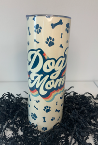 Retro Dog Mom Tumbler