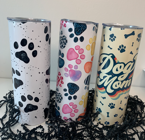 Retro Dog Mom Tumbler